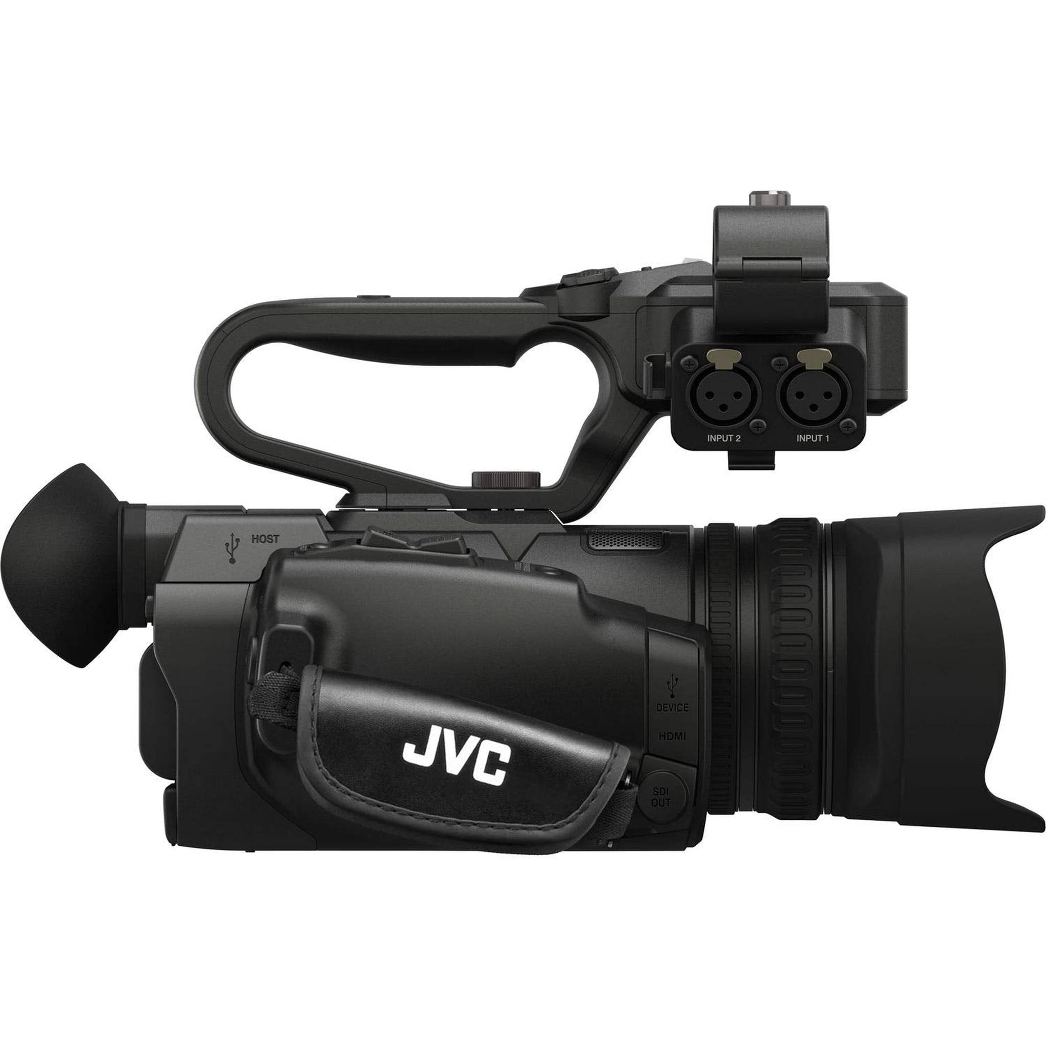 JVC UHD 4K Streaming Camcorder with Built-in Lower-Thirds Graphics + Memory Card Kit + Cleaning Kit