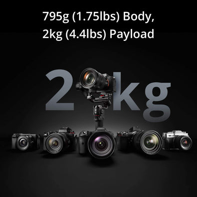 DJI RS 3 Mini, 3-Axis Mirrorless Gimbal Lightweight Stabilizer for Canon/Sony/Panasonic/Nikon/Fujifilm, 2 kg 4.4 lbs Tested Payload, Bluetooth Shutter Control, Native Vertical Shooting