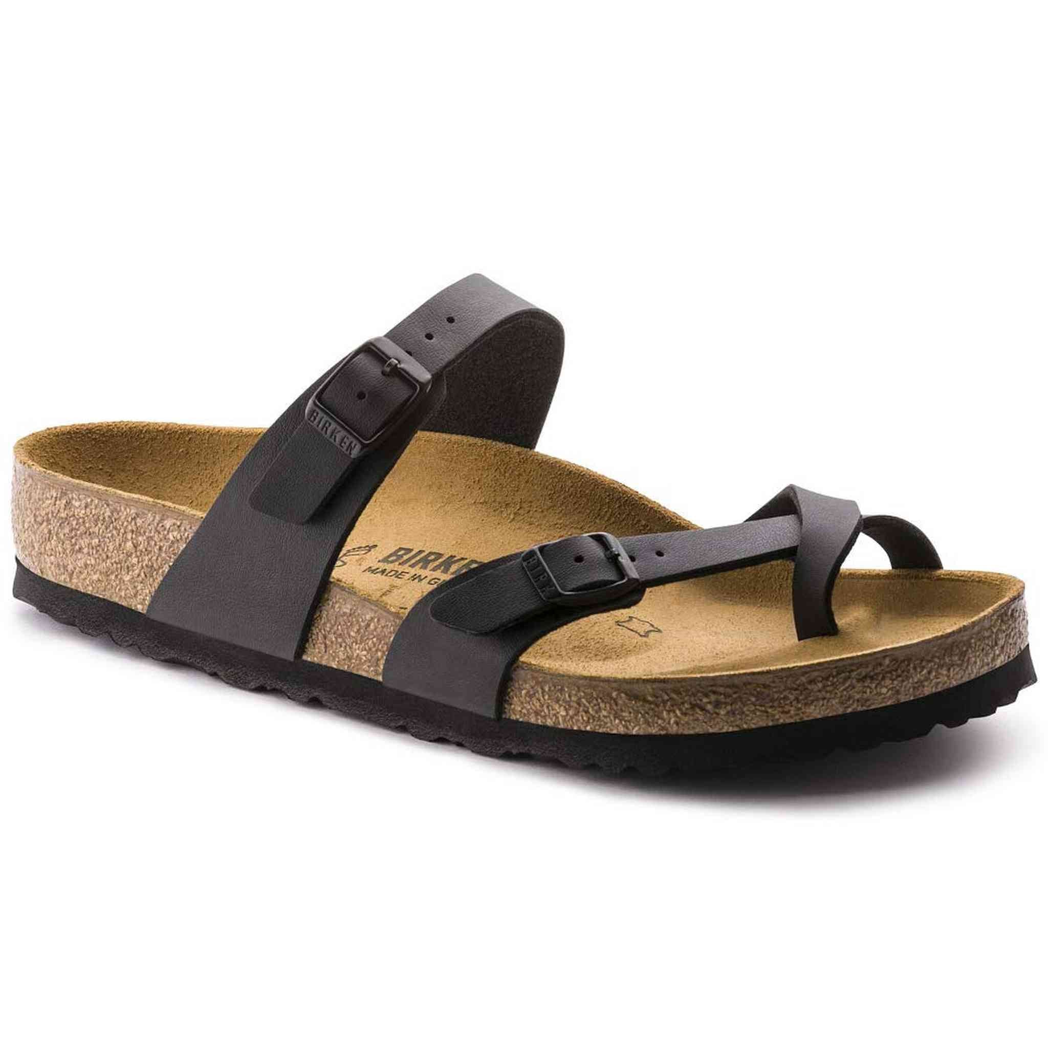 BIRKENSTOCK Women's Mayari Sandals, Black Birko-Flor, 41 R EU, 10-10.5 M US Birkenstock