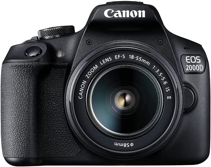 Canon EOS 2000D Rebel T7 DSLR Camera + 18-55mm III Kit International Model