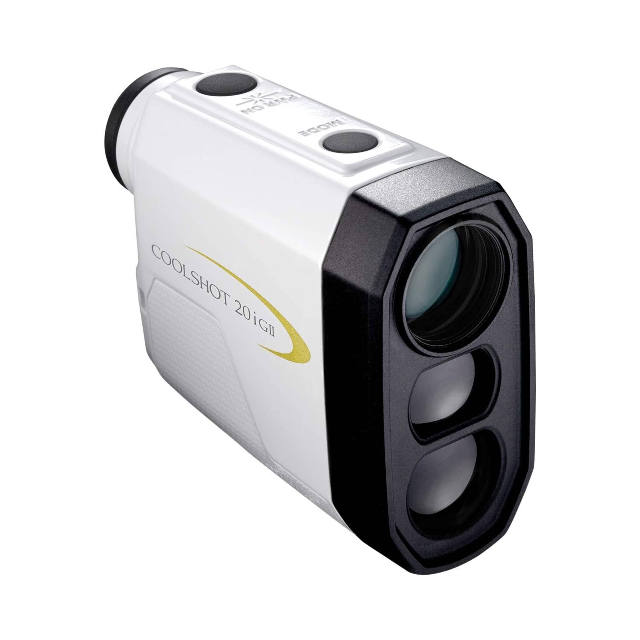 Nikon Coolshot 20i GII Golf Laser Slope Rangefinder, Standard Version White with yellow trim, Medium - Used Nikon