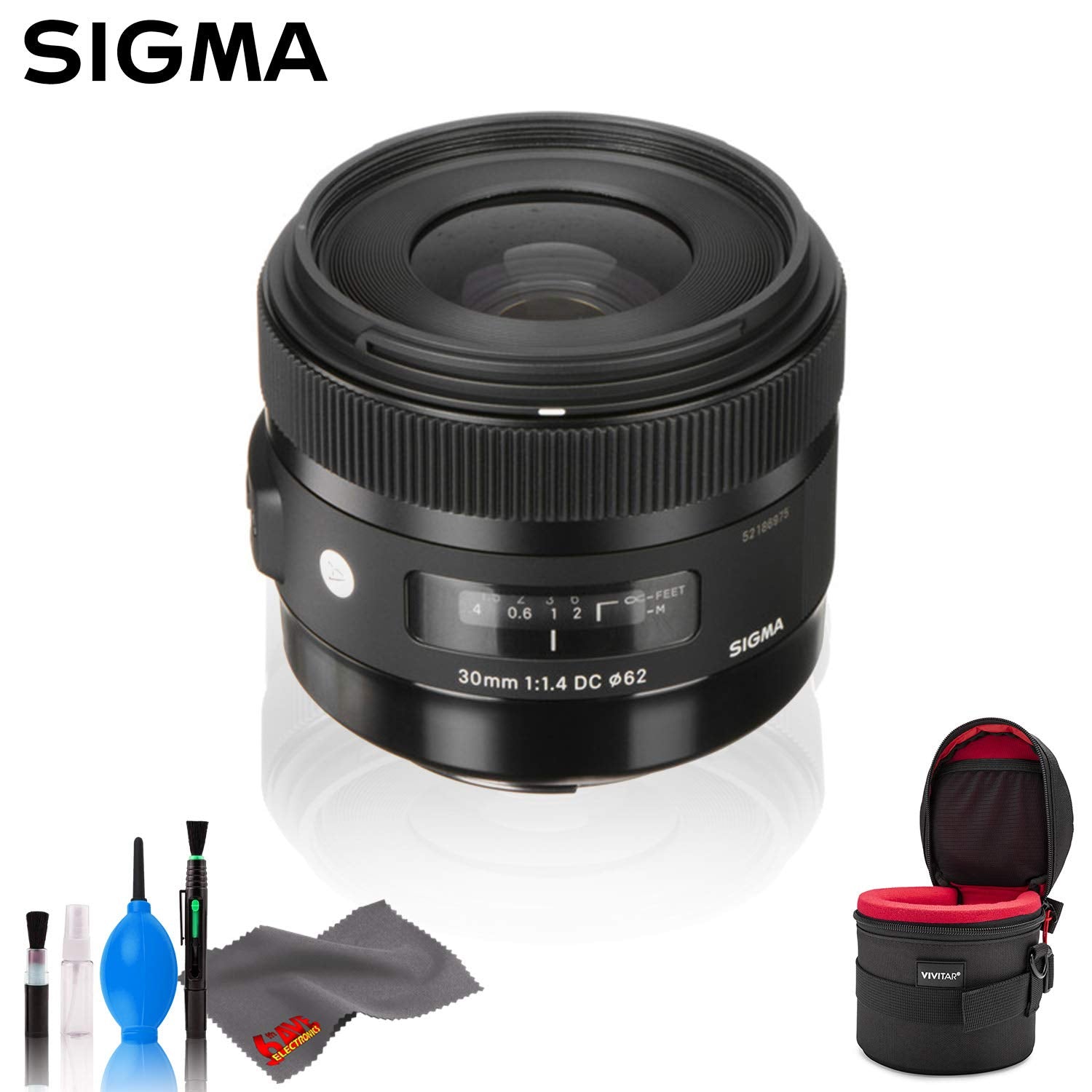 Sigma 30mm f/1.4 DC HSM Art Lens for Canon - Standard Bundle
