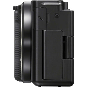 Sony Alpha ZV-E10 - APS-C Interchangeable Lens Mirrorless Vlog Camera Kit - Black Renewed - Reconditioned