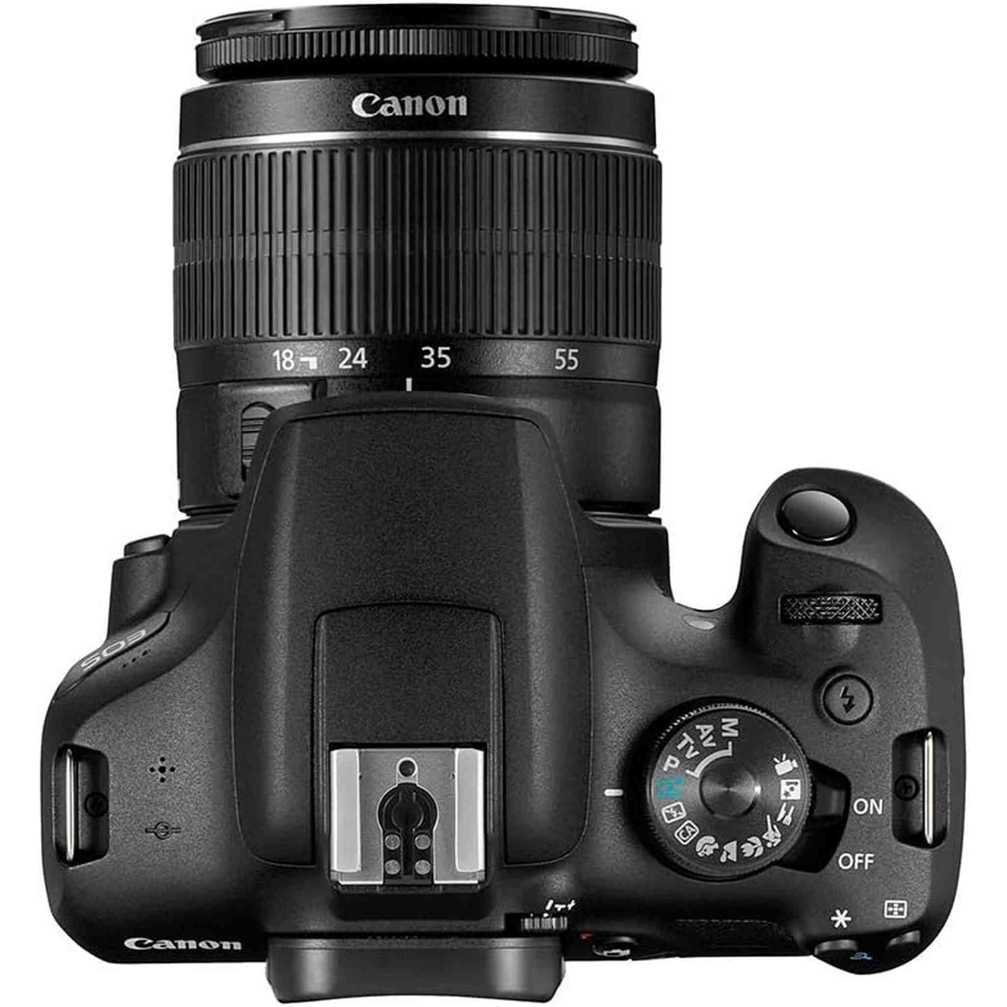 Canon EOS 2000D DSLR Camera with EF-S 18-55mm f/3.5-5.6 IS II Lens Intl Model with Cleaning Kit and 32GB Memory Kit - Used Canon
