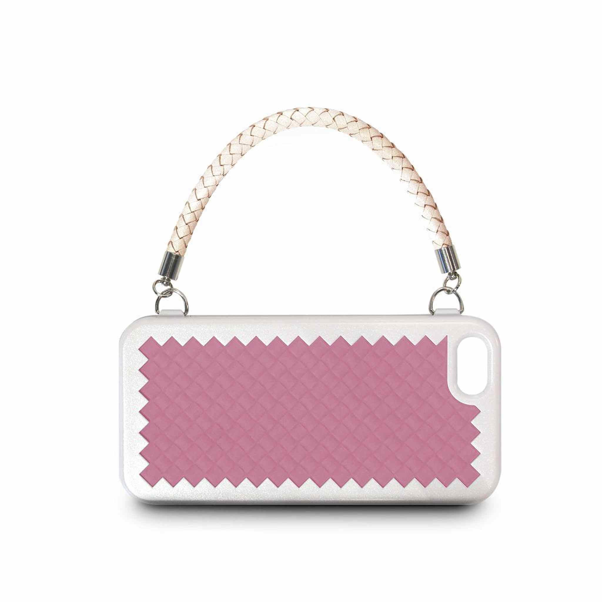 The Joy Factory New York Woven Handbag Case with Handle for iPhone5/5S, CSD120 Pink The Joy Factory