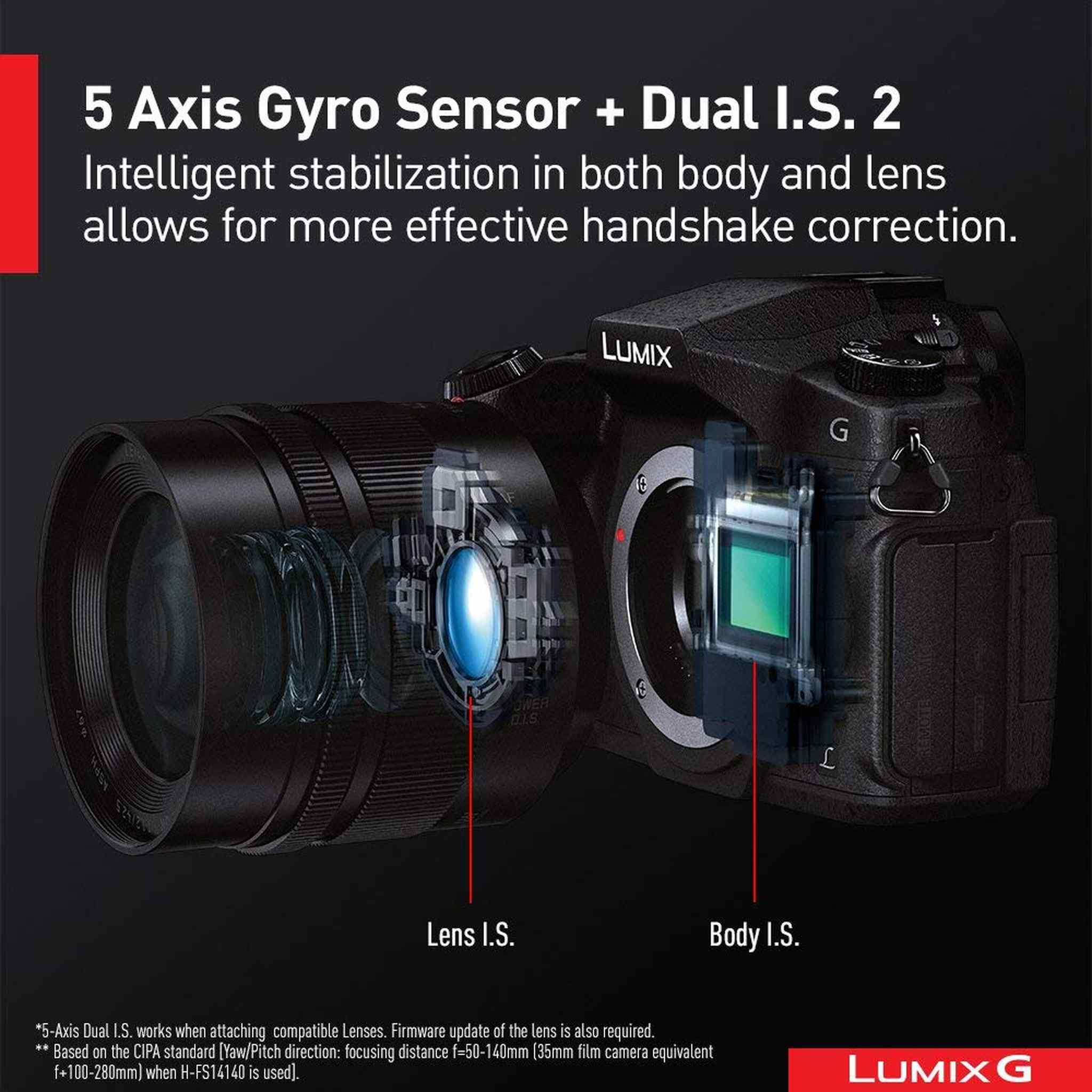 PANASONIC LUMIX G85 4K Mirrorless Camera, with 12-60mm Power O.I.S. Lens, Dual I.S. 2.0, 16 Megapixels, 3 Inch Touch LCD - Reconditioned Panasonic