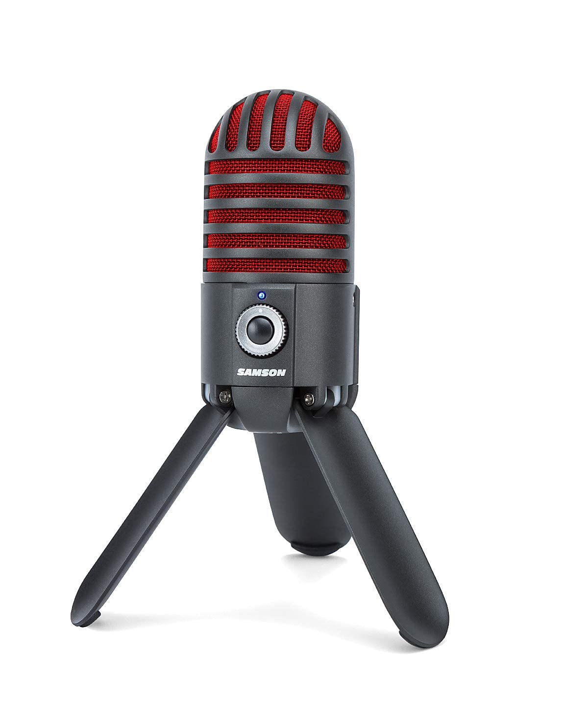 Samson Meteor Mic USB Studio Microphone, Titanium Black/Red - Limited Edition