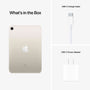 Apple iPad Mini 6 64GB, Cellular, Starlight Bundle with Mint Moroccan Sleeve
