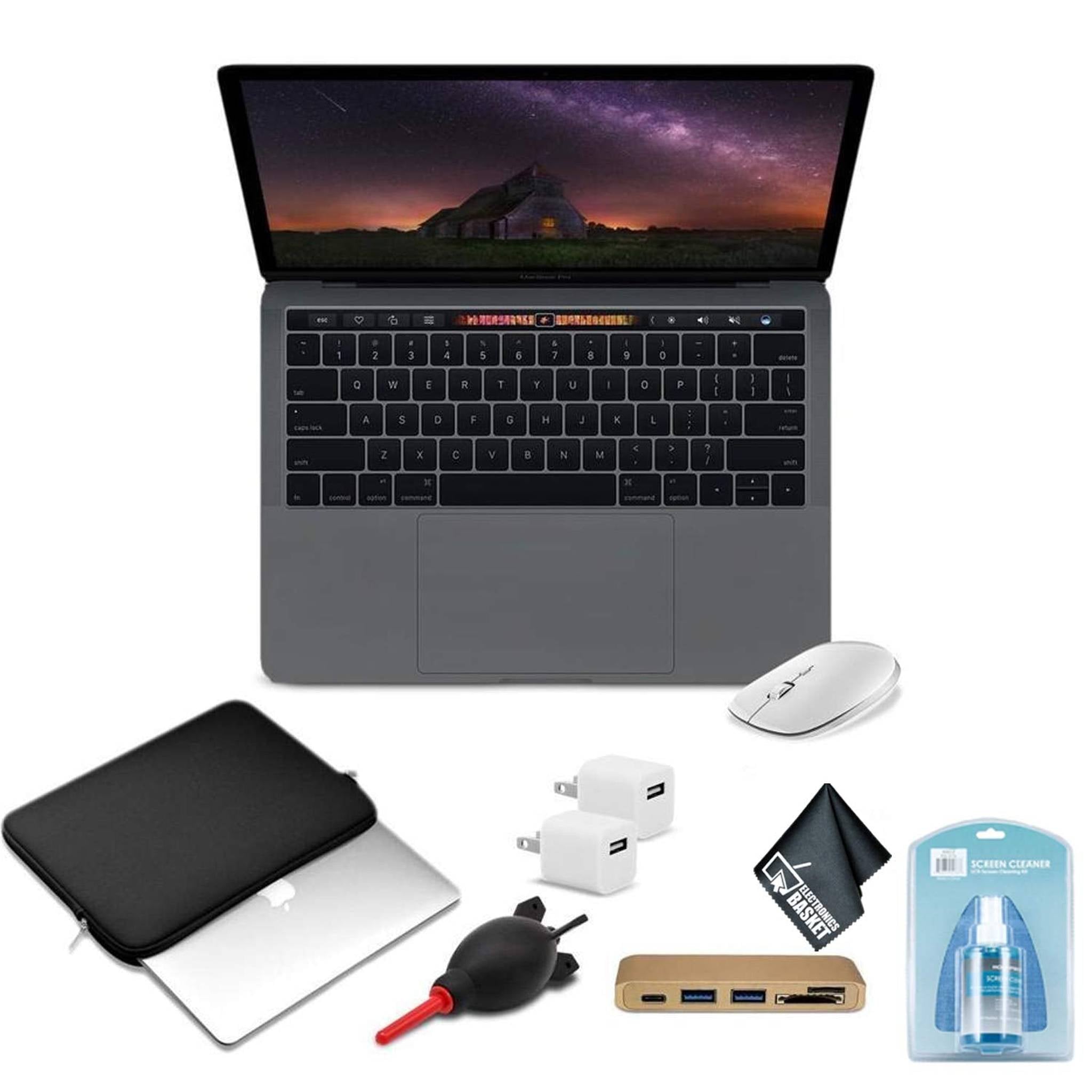 Apple 13.3 Inch MacBook Pro Laptop Computer Mid 2018 Version Bundle