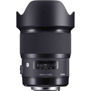 Sigma 20mm f/1.4 DG HSM Art Lens for Nikon F 412955 and Cleaning Accessories Bundle Sigma