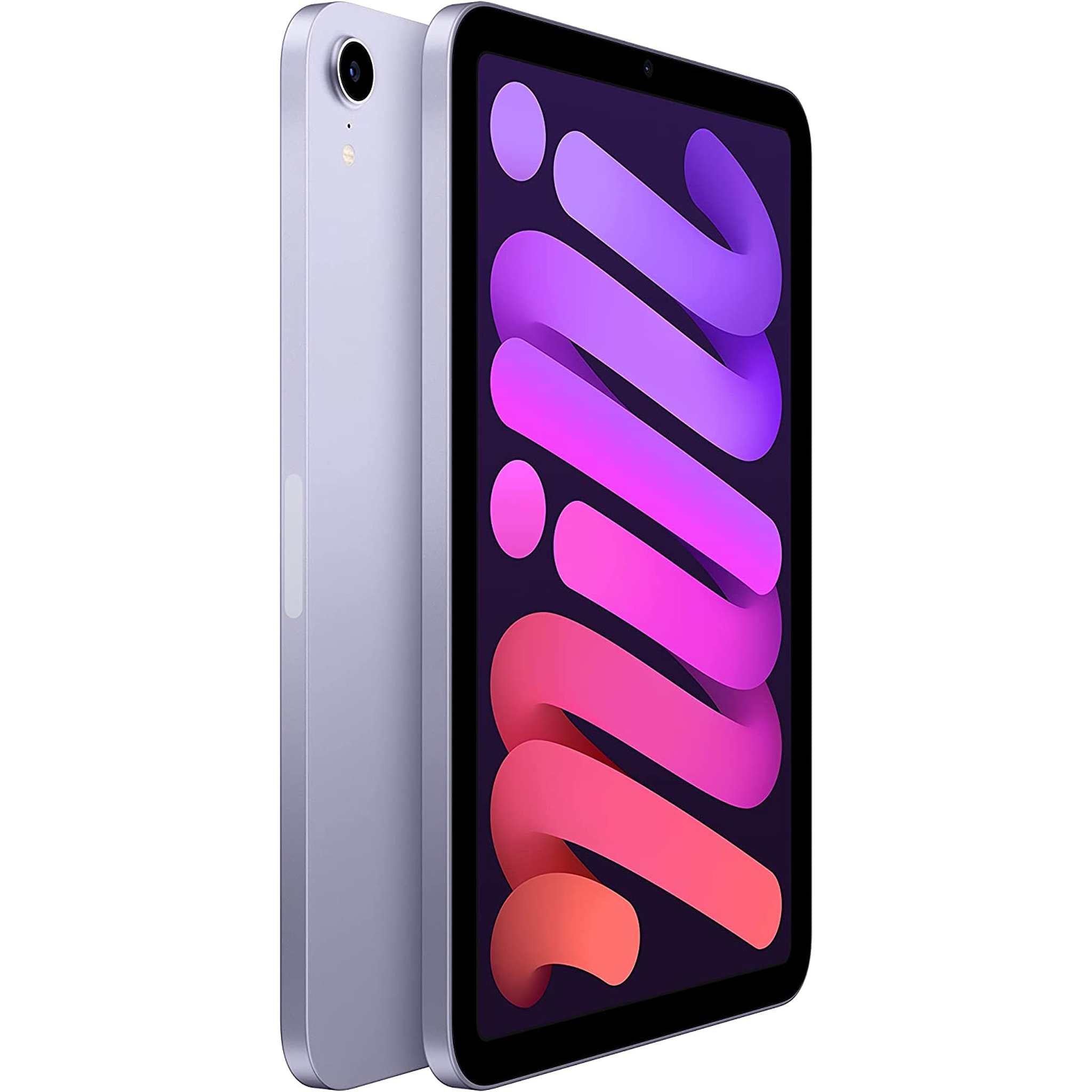 Apple iPad Mini 6 64GB, Wi-Fi, Purple Bundle with Purple Moroccan Sleeve