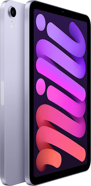 Apple iPad Mini 6 64GB, Wi-Fi, Purple Bundle with Zipper Sleeve