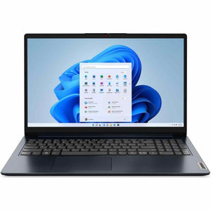 Lenovo IdeaPad 1 15.6" FHD Touchscreen 1920 x 108 Laptop, Intel Core i5-1235U, 8 GB RAM, 512 GB SSD, Windows 11 in S Mode, Wi-Fi, Abyss Blue, 82QD00HMUS Lenovo