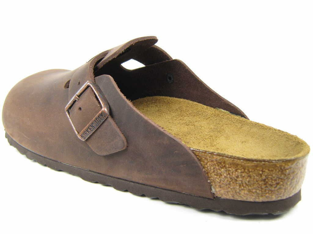Birkenstock Women's Boston Greased Clogs, Habana Oiled Leather, 8.5
