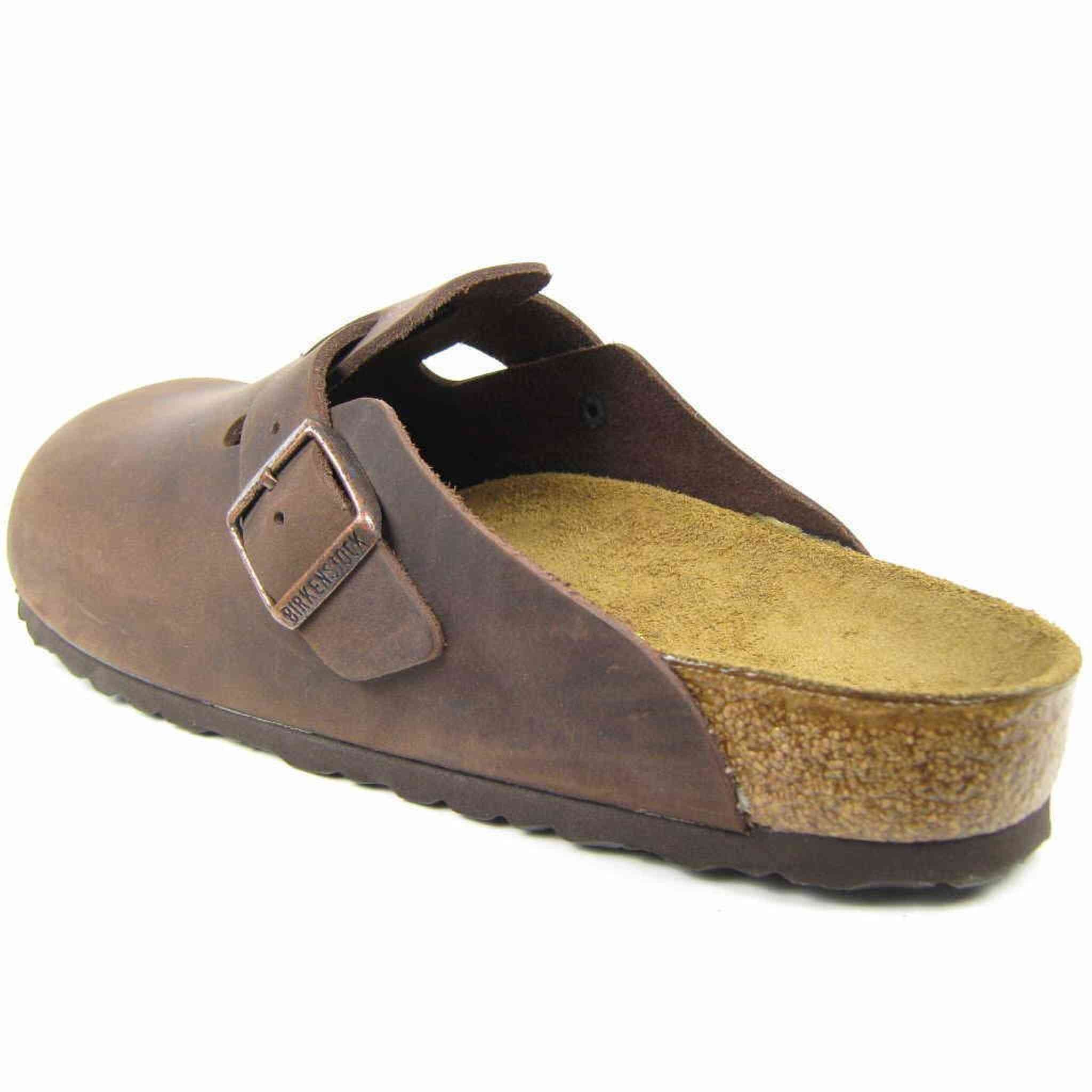 Birkenstock Women's Boston Greased Clogs, Habana Oiled Leather, 8.5