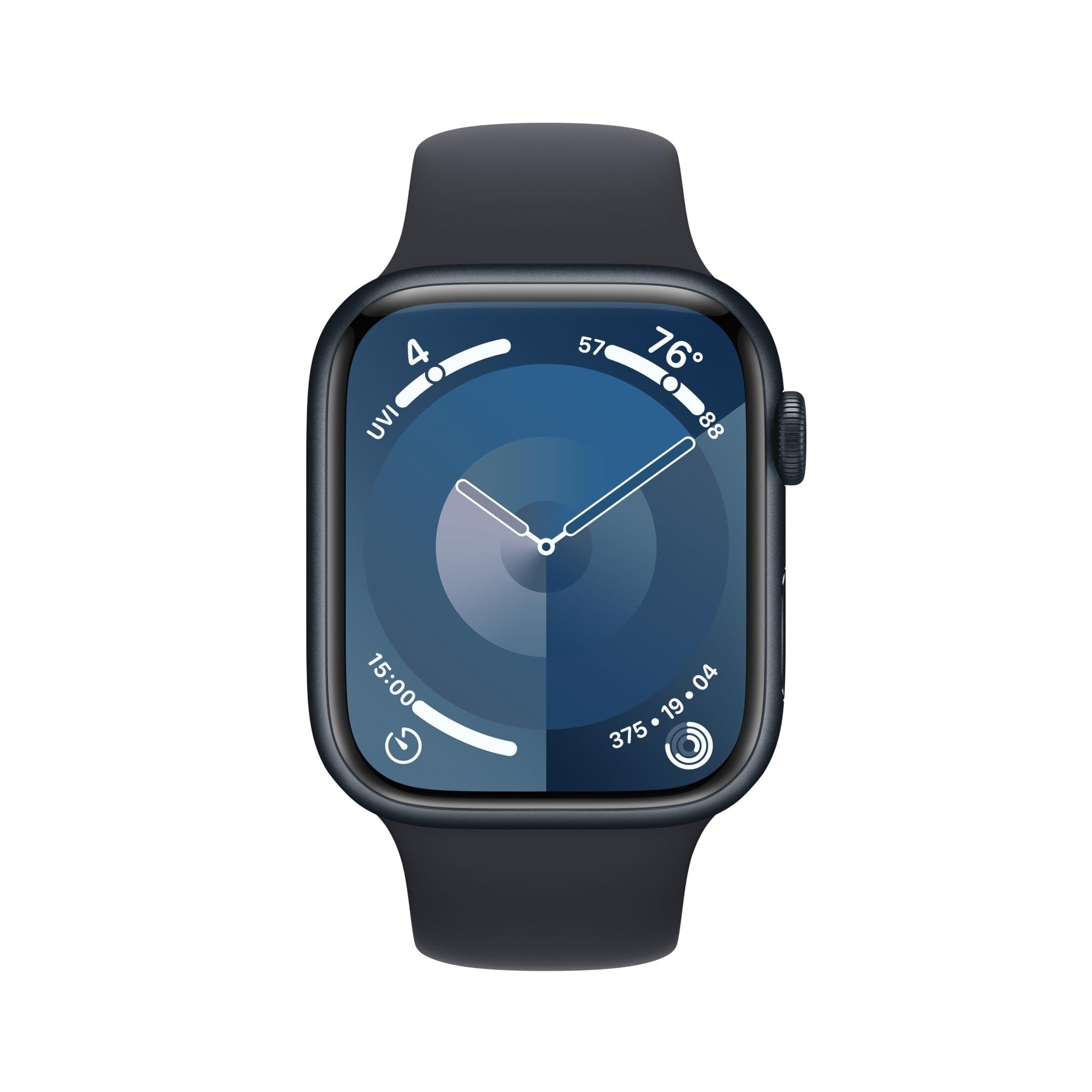 Apple Watch Series 9 GPS 45mm Smartwatch with Midnight Aluminum Case with Midnight Sport Band S/M. Apple