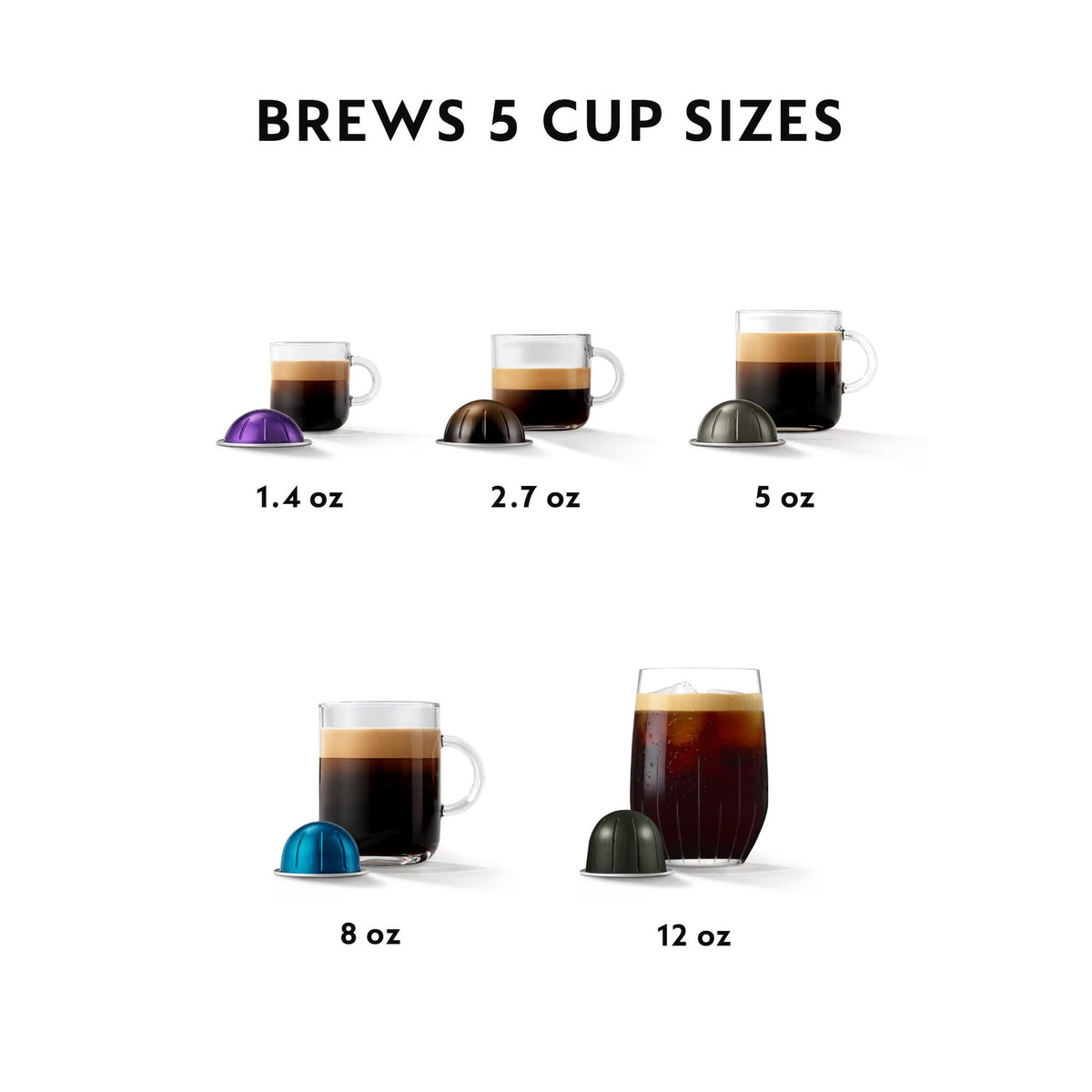 Nespresso Vertuo Pop+ Coffee and Espresso Maker by Breville, Aqua Mint