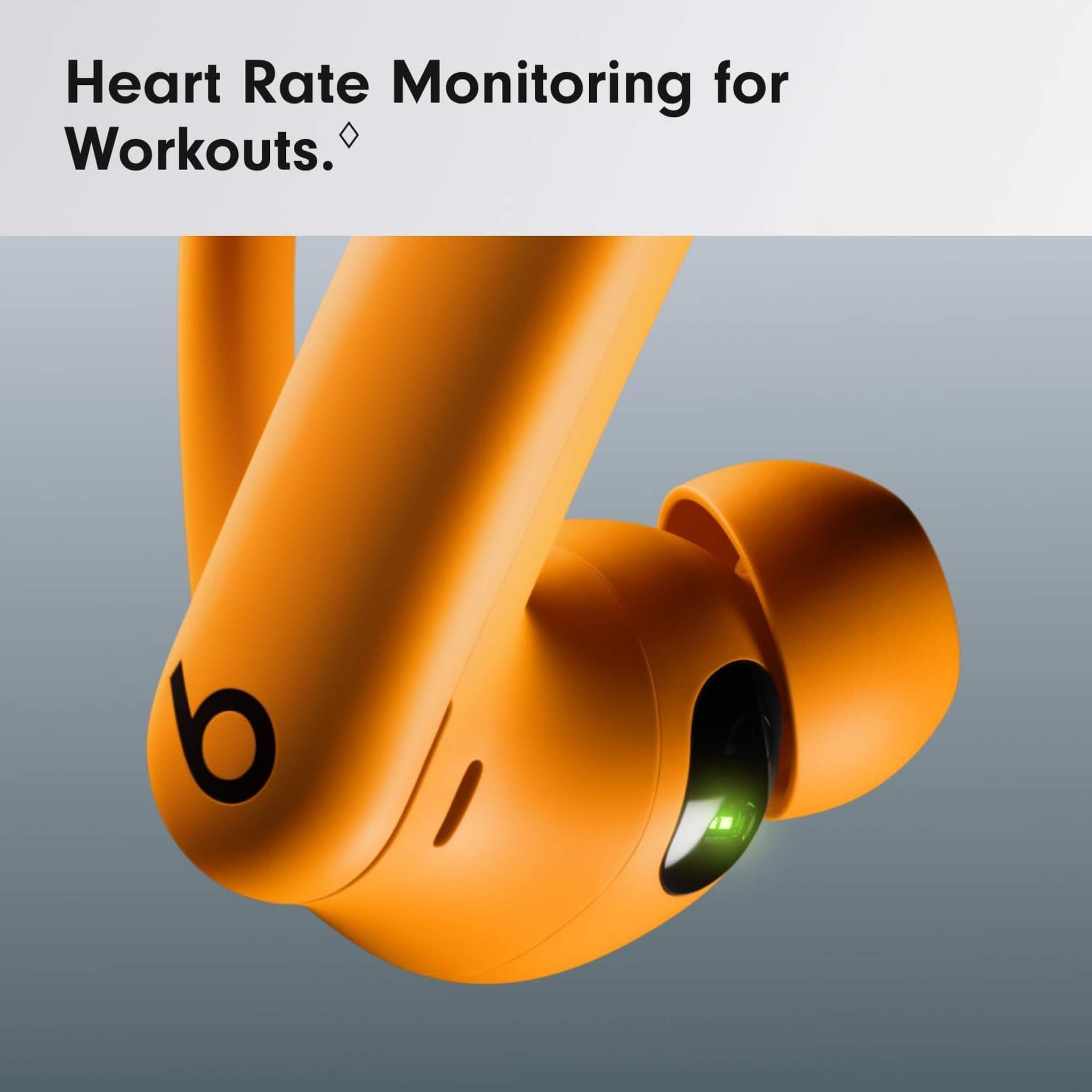 Beats Powerbeats Pro 2 Wireless Bluetooth Earbuds - Noise Cancelling, Heart Rate Monitor, IPX4, Up to 45H Battery & Charging Case, Works with Apple & Android - Electric Orange