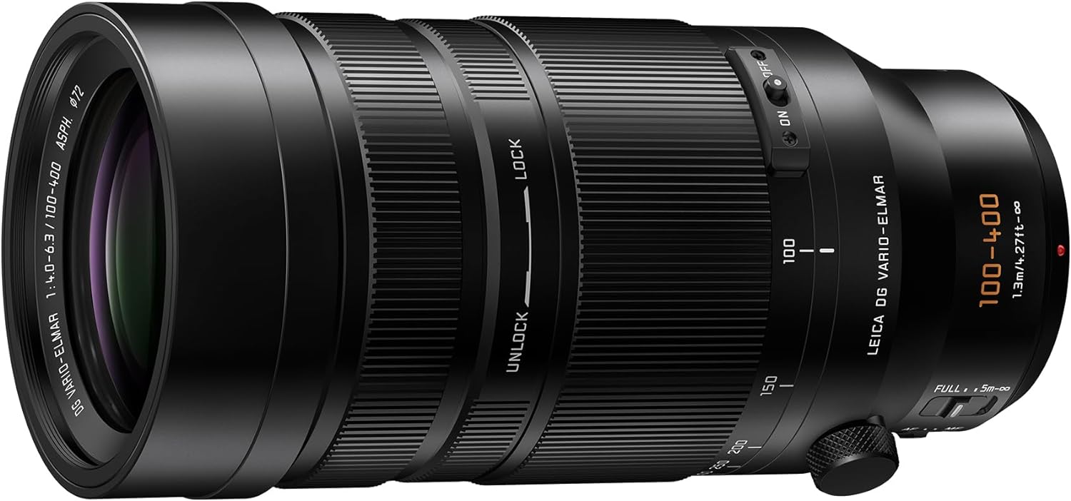 Panasonic LUMIX H-RSA100400 100-400mm, F4.0-6.3 II ASPH, Micro Four Thirds Camera Lens