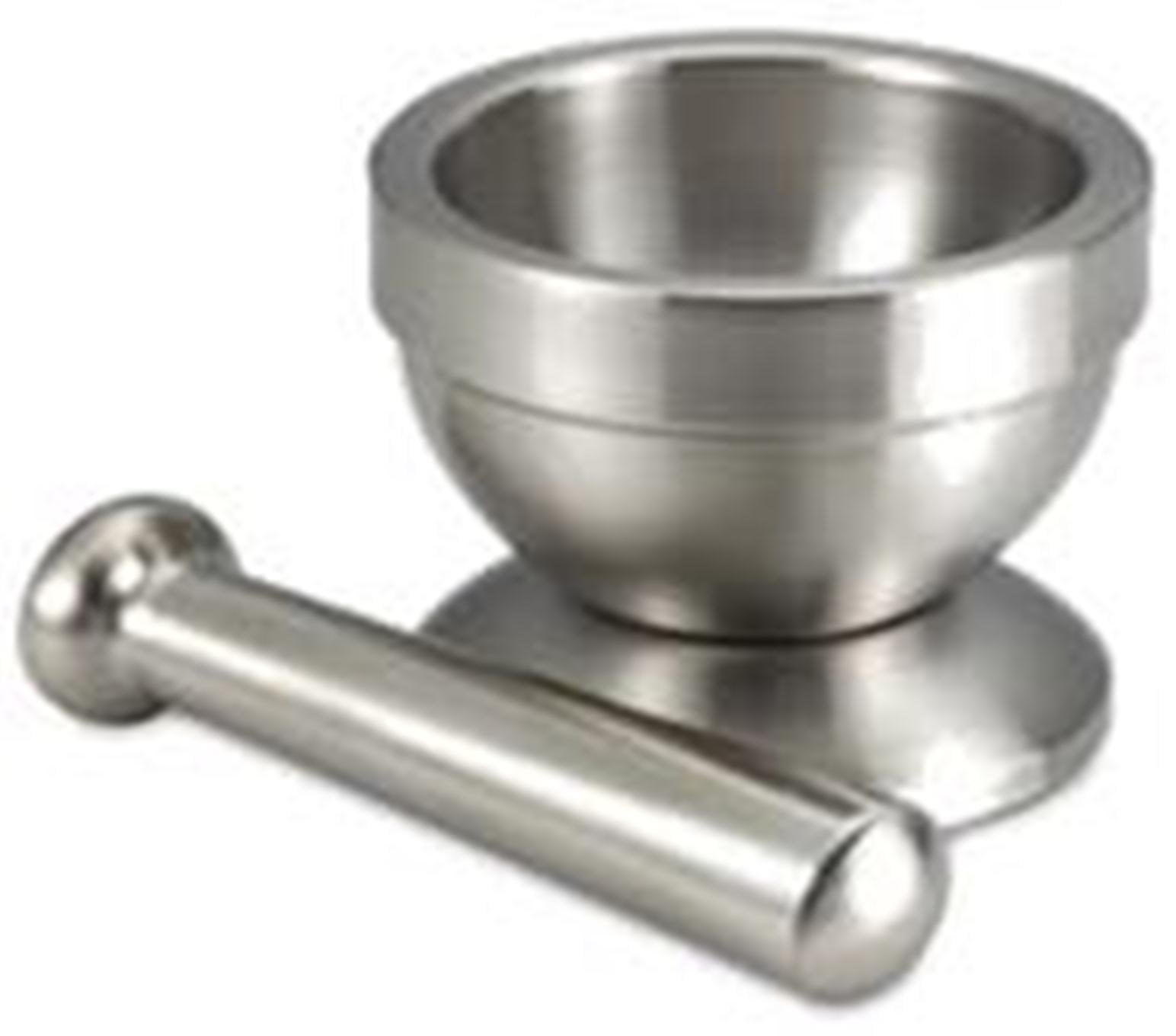Bene Casa Classics Mortar and Pestle, Stainless Steel