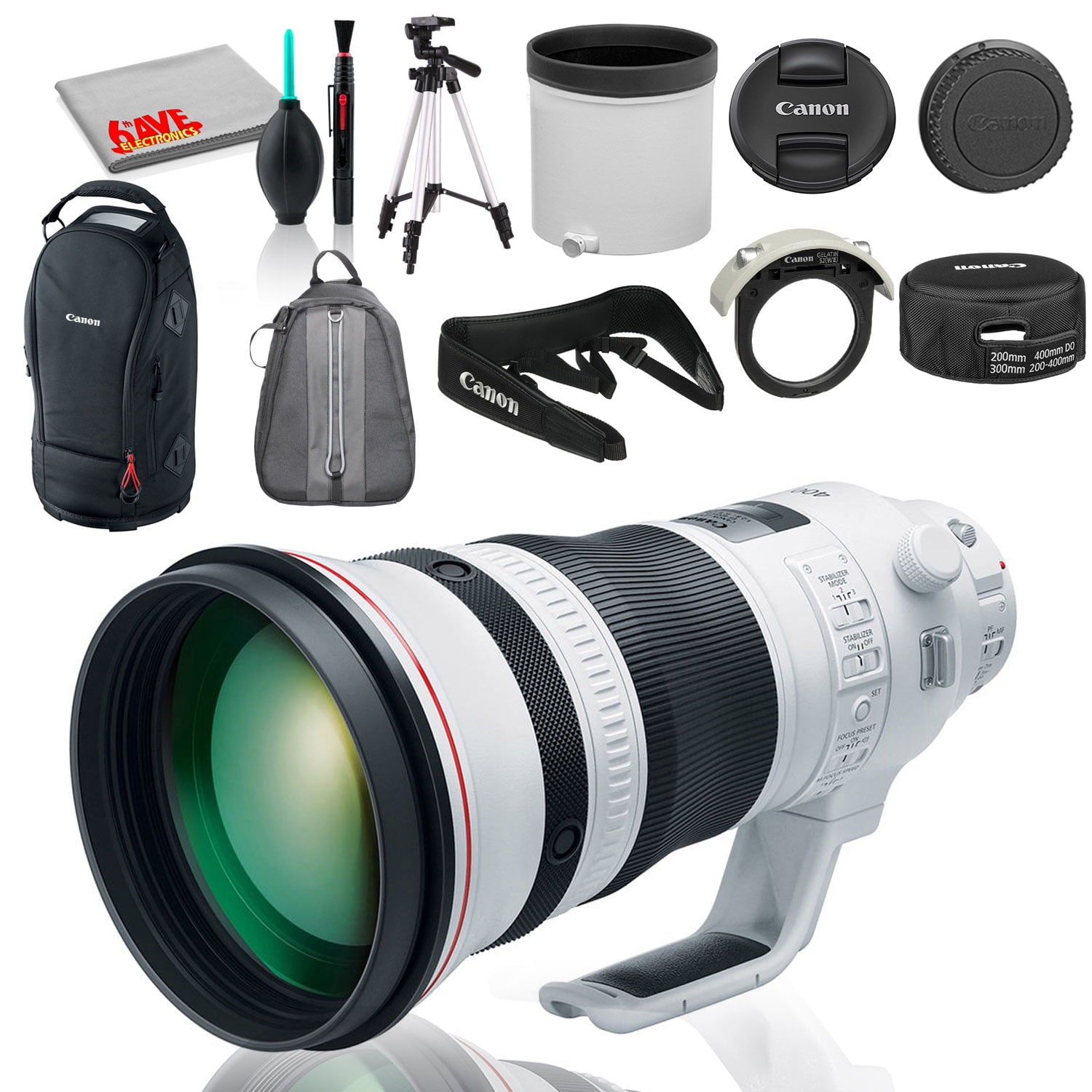 Canon EF 400mm f/2.8L IS III USM Camera Lens (3045C002) Bundle