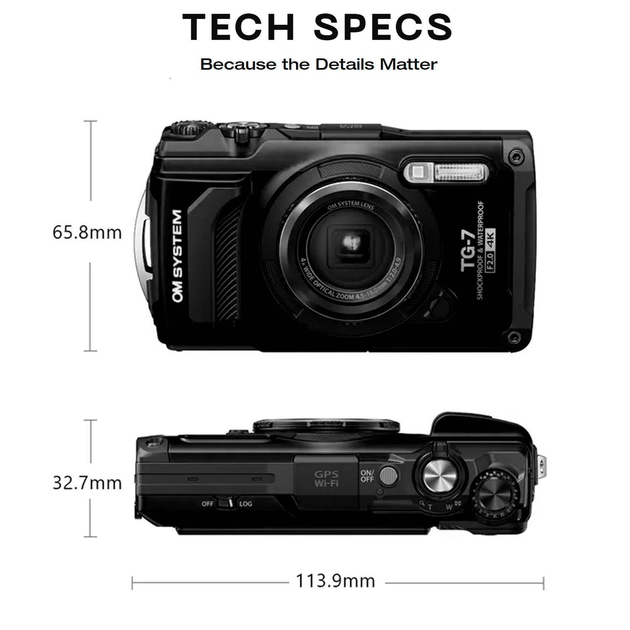 OM SYSTEM Tough TG-7 Digital Camera -