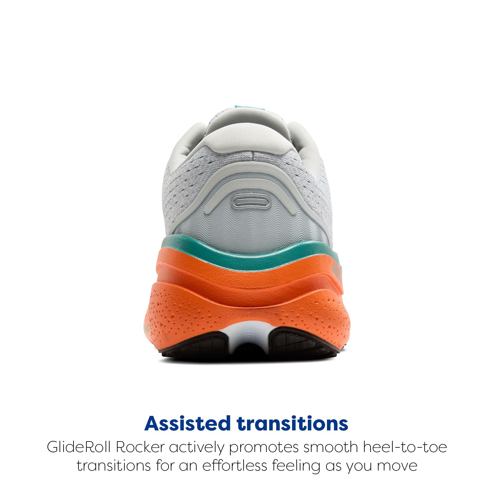 Brooks Men’s Ghost Max 2 Neutral Running & Walking Shoe - Oyster Mushroom/Orange/Teal - 13 Medium