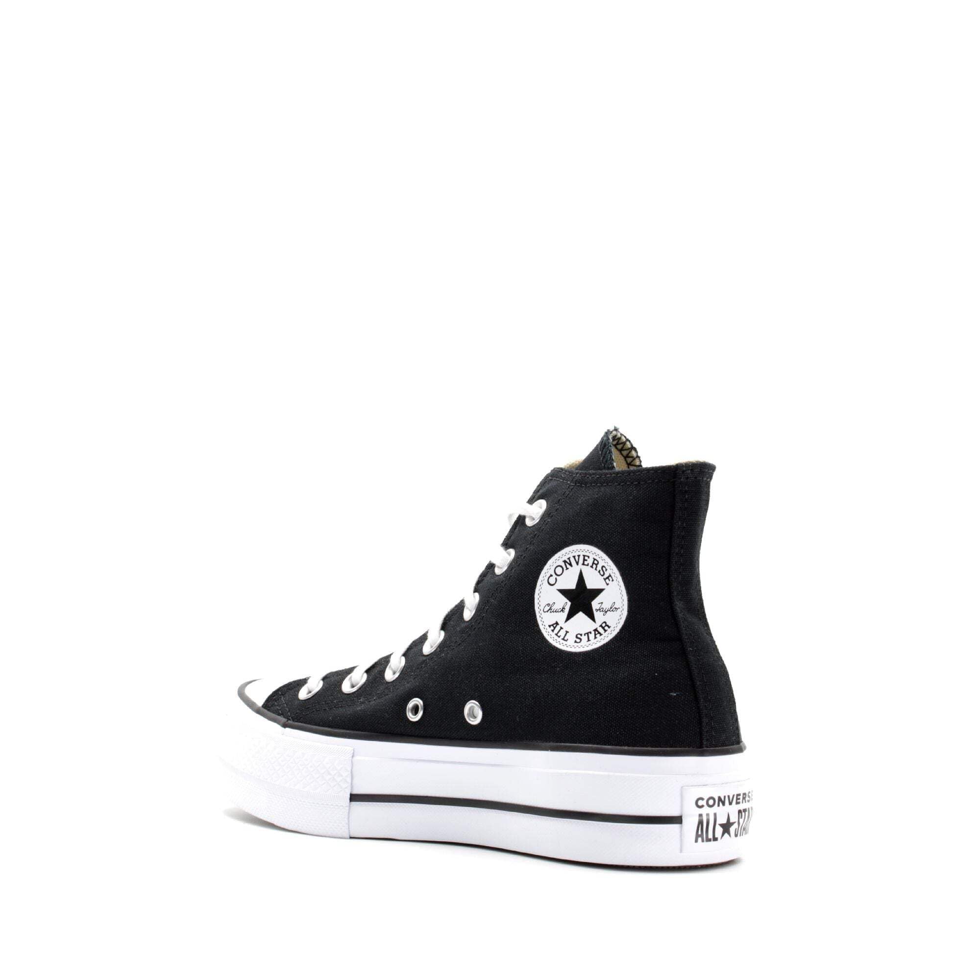 Converse CTAS Lift HI Sneaker, Black White, 5.5 M US