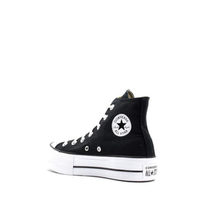 Converse CTAS Lift HI Sneaker, Black White, 5.5 M US