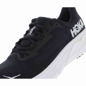 Hoka Men's Arahi 7 Sneaker, Black/White, 8.5
