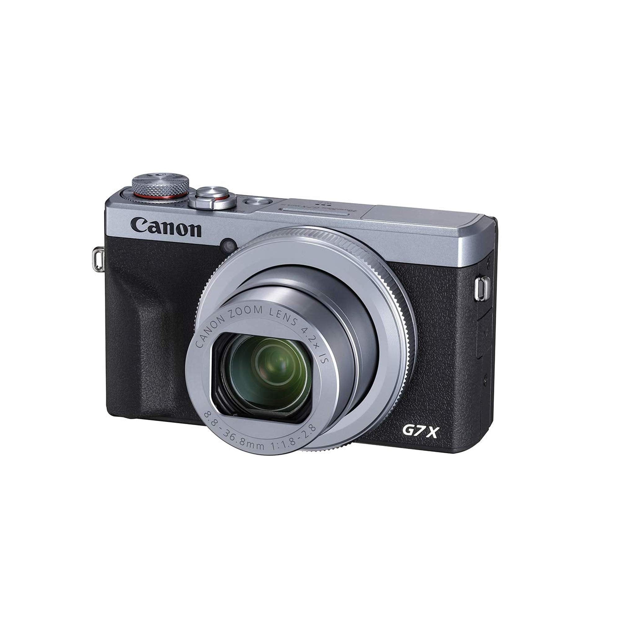 Canon PowerShot Digital Camera G7 X Mark III with Wi-Fi & NFC, LCD Screen and 4K Video - Silver Renewed - Reconditioned Canon