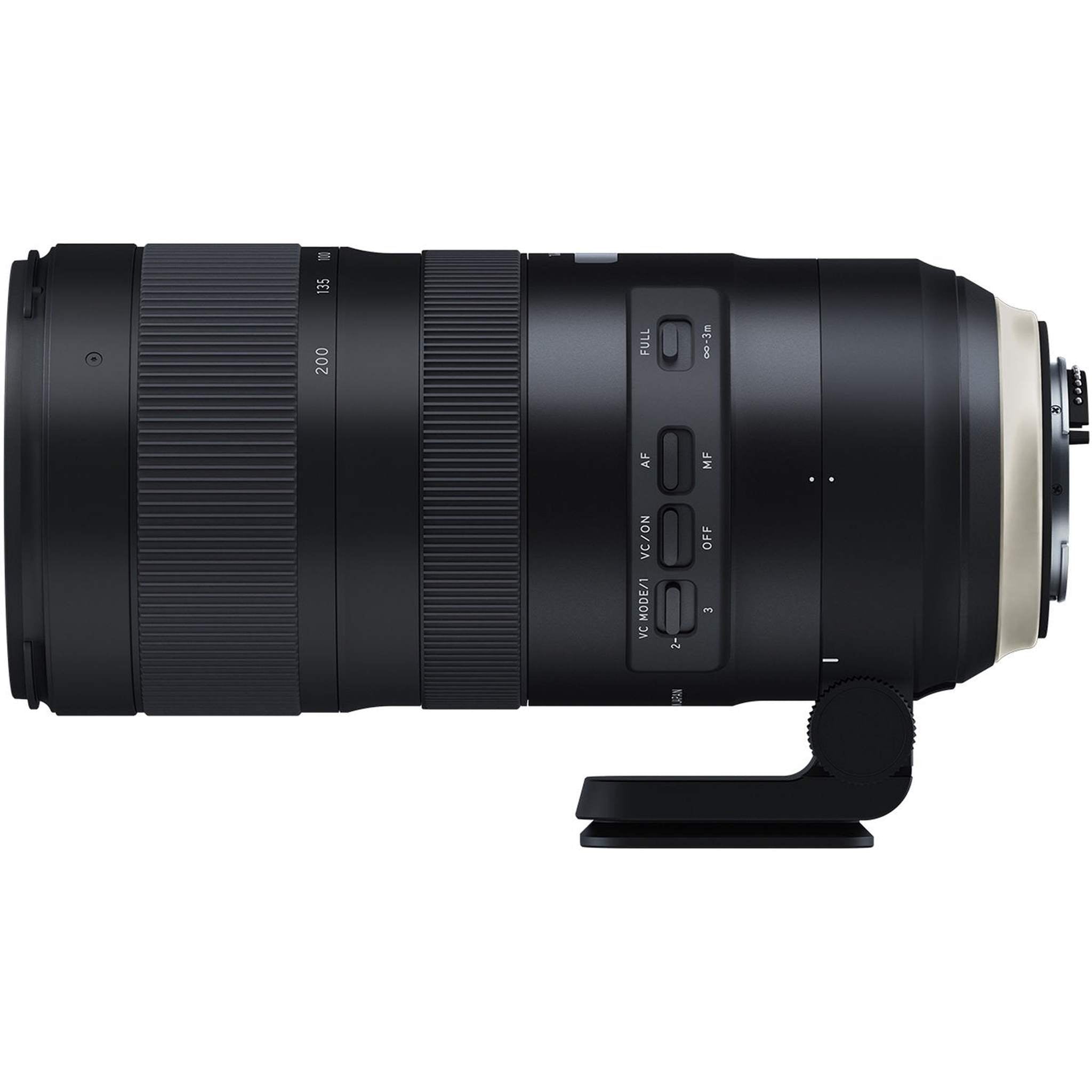 6Ave Tamron SP 70-200mm f/2.8 Di VC USD G2 Lens for Nikon F International Model + 77mm UV Filter + Lens Cap Keeper + M