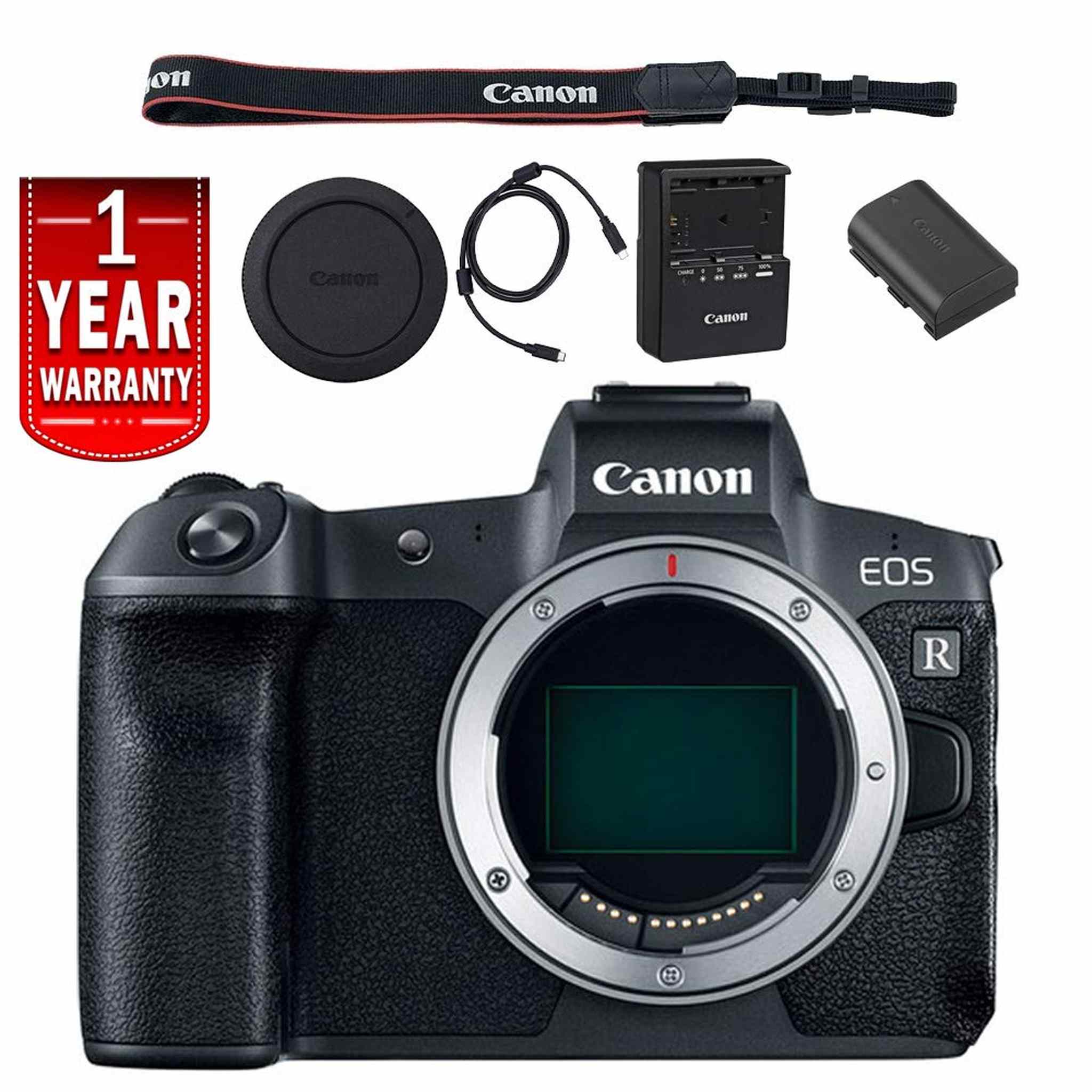 Canon EOS R Mirrorless Digital Camera International Model Base Body Bundle Canon