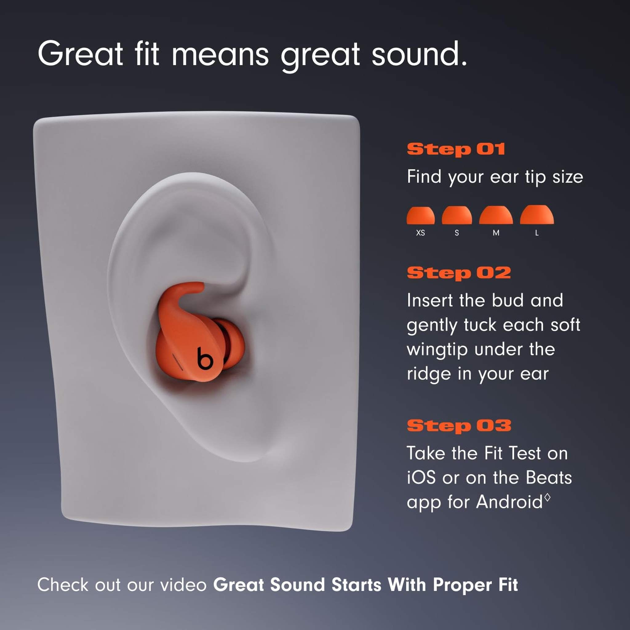 Beats - Powerbeats Fit - Wireless Noise-Cancelling Workout Earbuds with Upgraded Secure Fit Wingtips, IPX4, Up to 30H of Battery Life & Charging case, Compatible with Apple & Android - Jet Black