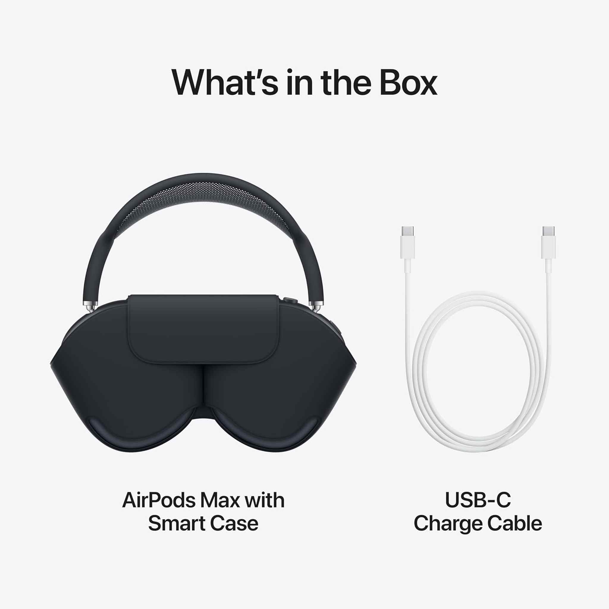 Apple AirPods Max Wireless Over-Ear Headphones, Pro-Level Active Noise Cancellation, Transparency Mode, Personalized Spatial Audio, USB-C Charging, Bluetooth Headphones for iPhone - Starlight
