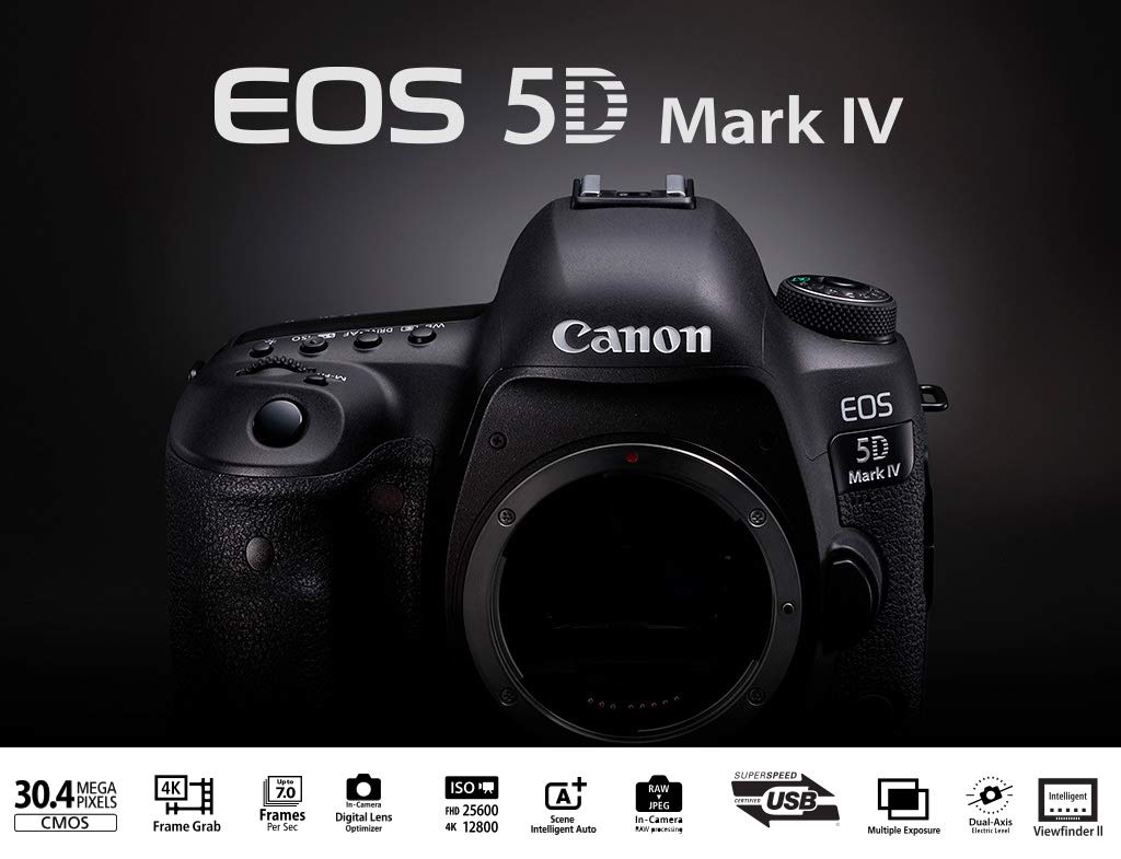 Canon EOS 5D Mark IV DSLR Camera (Body Only) (International Version) - 30.4 Megapixel - 4K Video with Pro Cleaning Kit B Bundle