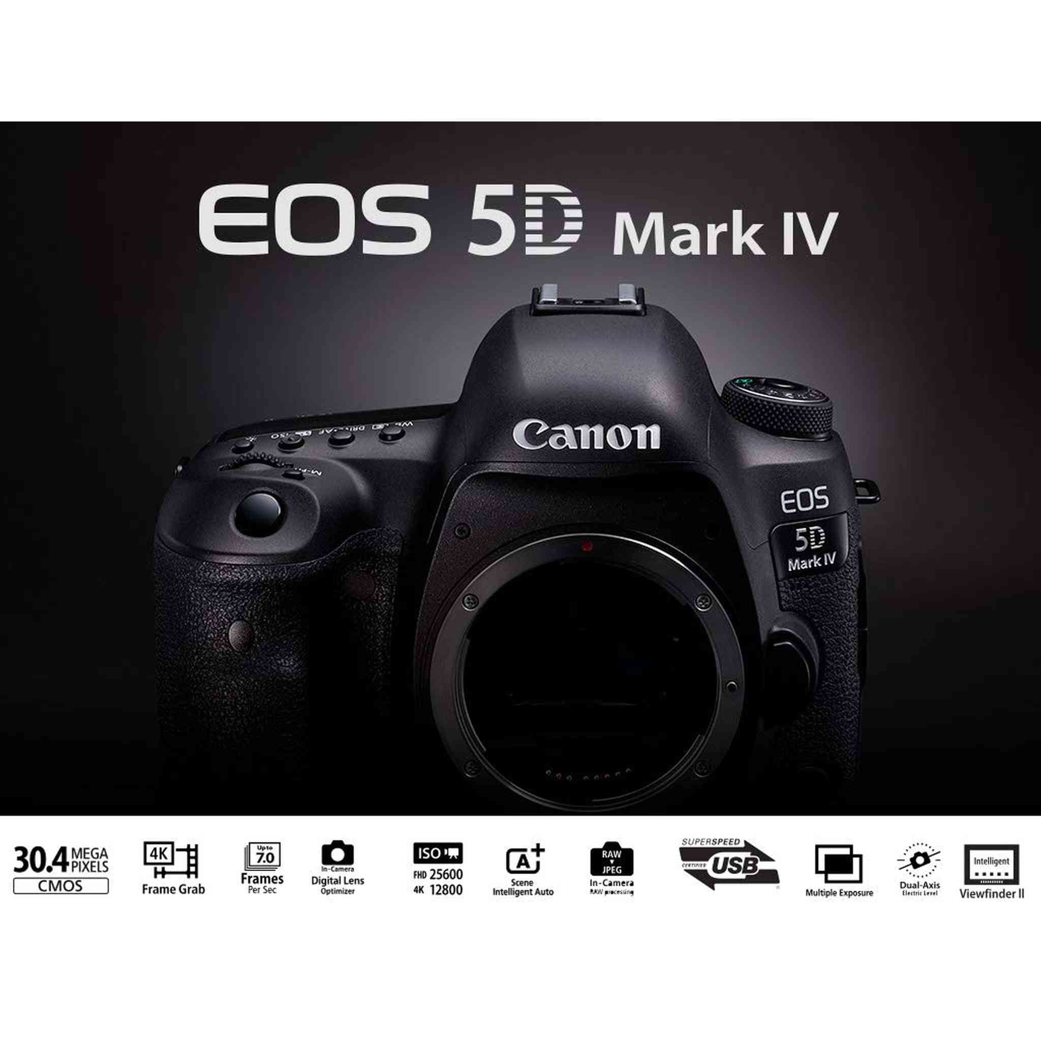 Canon EOS 5D Mark IV DSLR Camera with 70-200mm f/2.8L Lens International Version Bundle Canon
