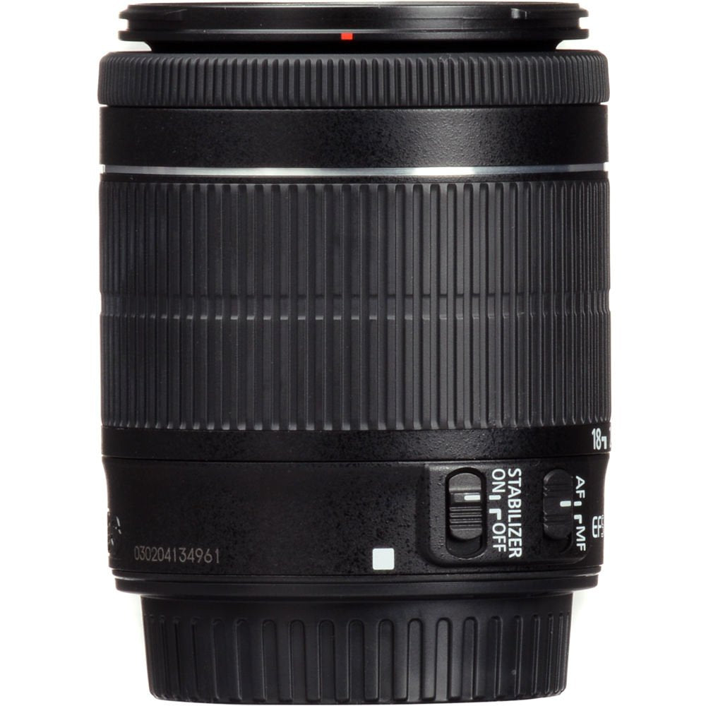 Canon EF-S 18-55mm f/3.5-5.6 IS STM Lens 8114B002 + 58mm UV Filter + Lens Cap Keeper + Deluxe 3pc Lens Cleaning Kit Bundle