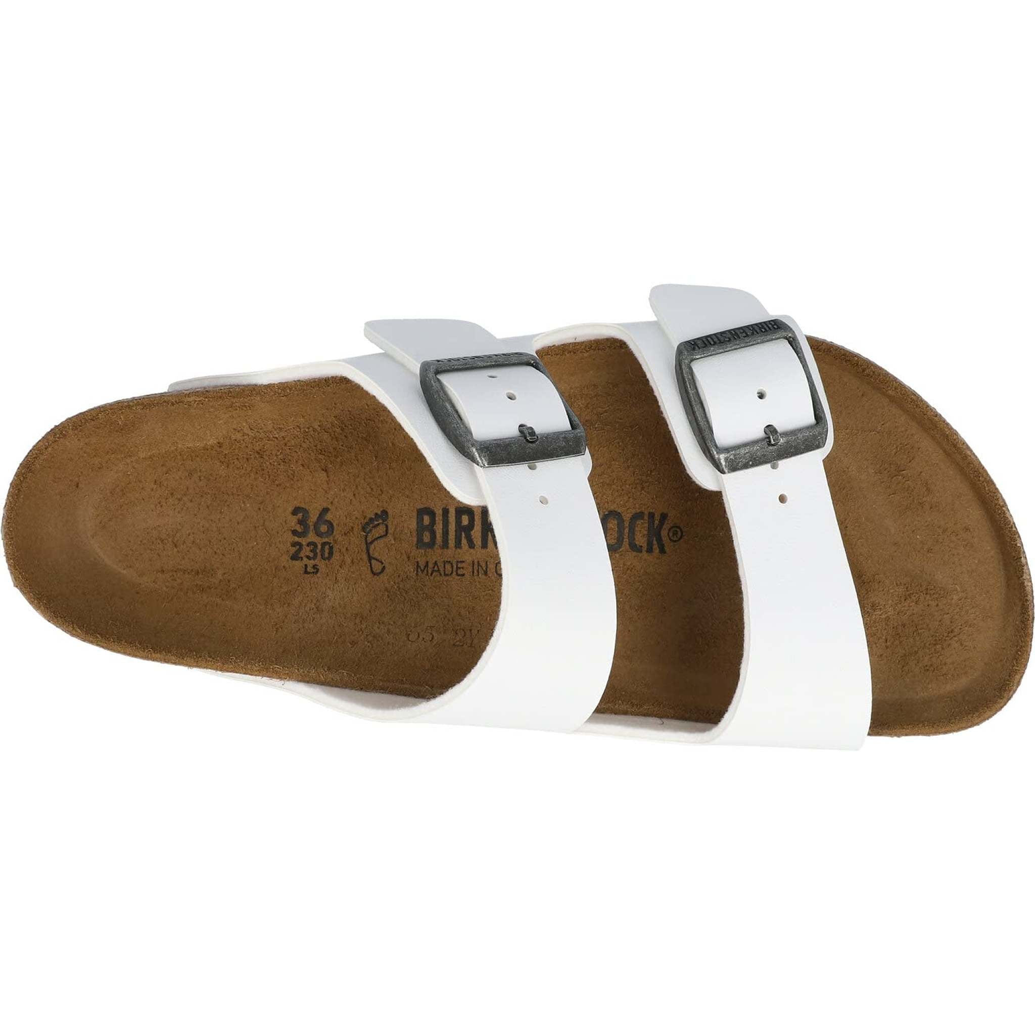 BIRKENSTOCK Men's Slides, White, 8