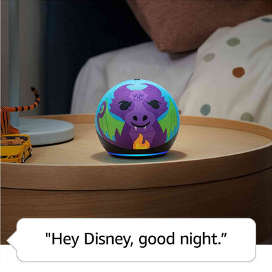 Amazon Echo Dot Kids with Alexa newest model , Designed for kids, with parental controls, Includes 1 Year of Amazon Kids+, Dragon
