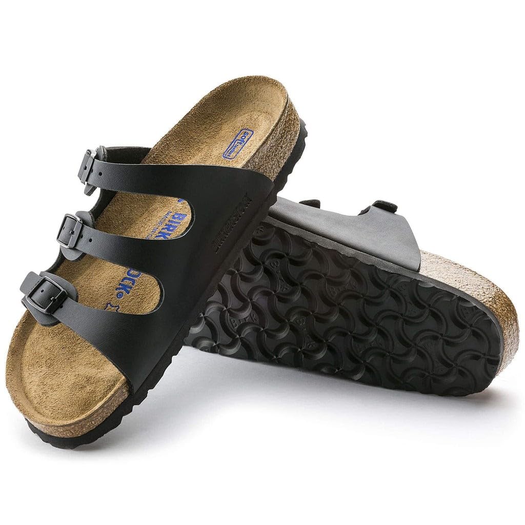 Birkenstock Florida Soft Footbed - Birko-Flor™ Black Birko-Flor™ 2 40 (US Women's 9-9.5) Regular
