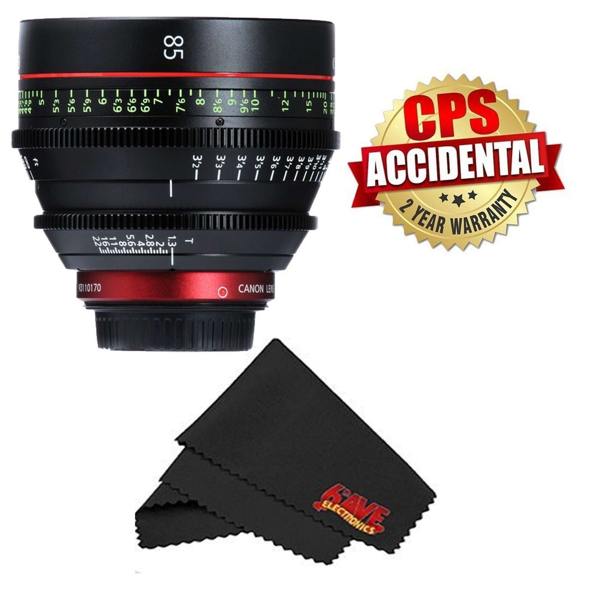 Canon CN-E Cinema Prime Lens (International Version) 2 Year Warranty (85MM)