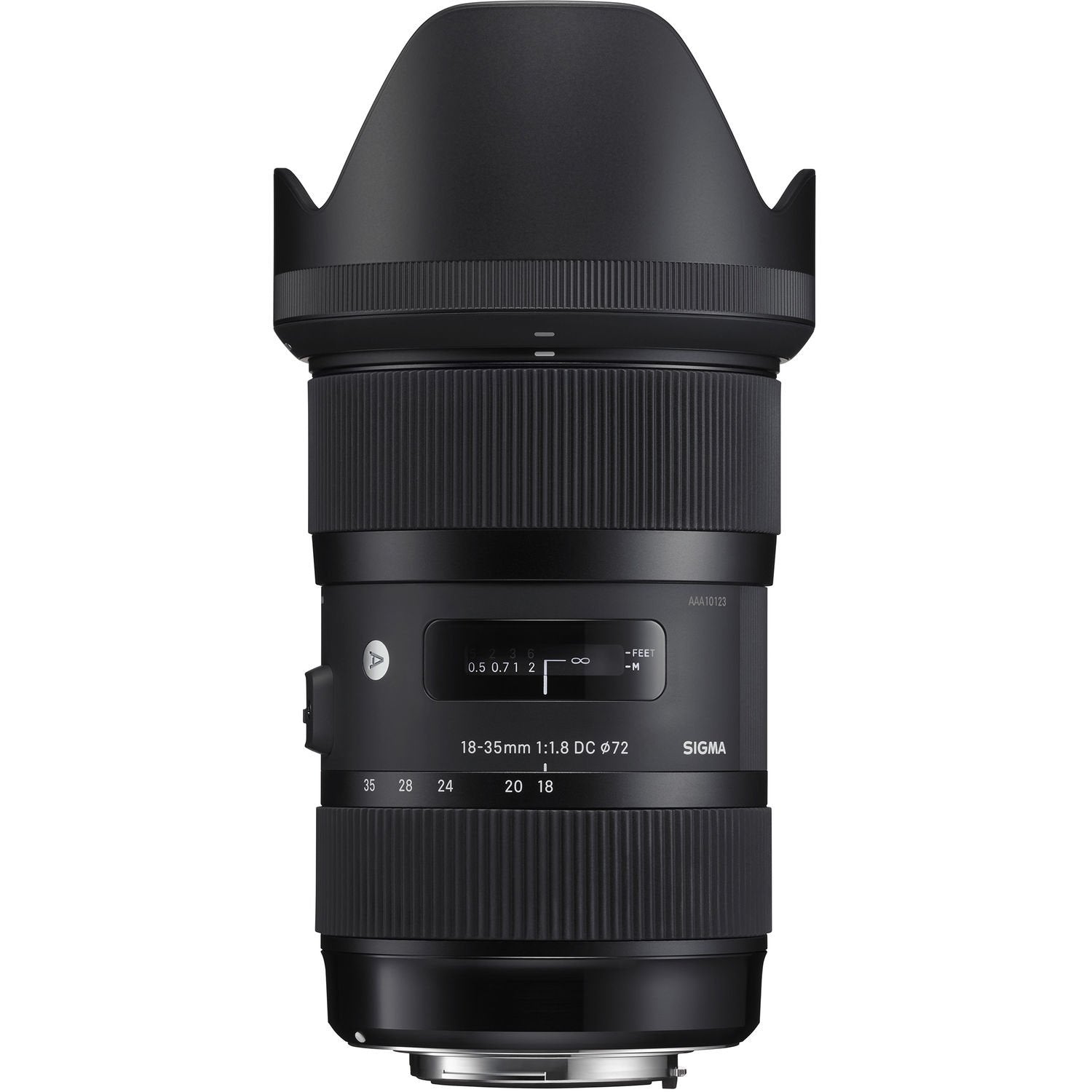 Sigma 18-35mm f/1.8 DC HSM Art Lens for Canon # 210-101 + 72mm 3 Piece Filter Kit + 72mm Close Up Kit Bundle
