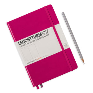 Leuchtturm1917 Medium A5 Dotted Hardcover Notebook Berry - 249 Numbered Pages
