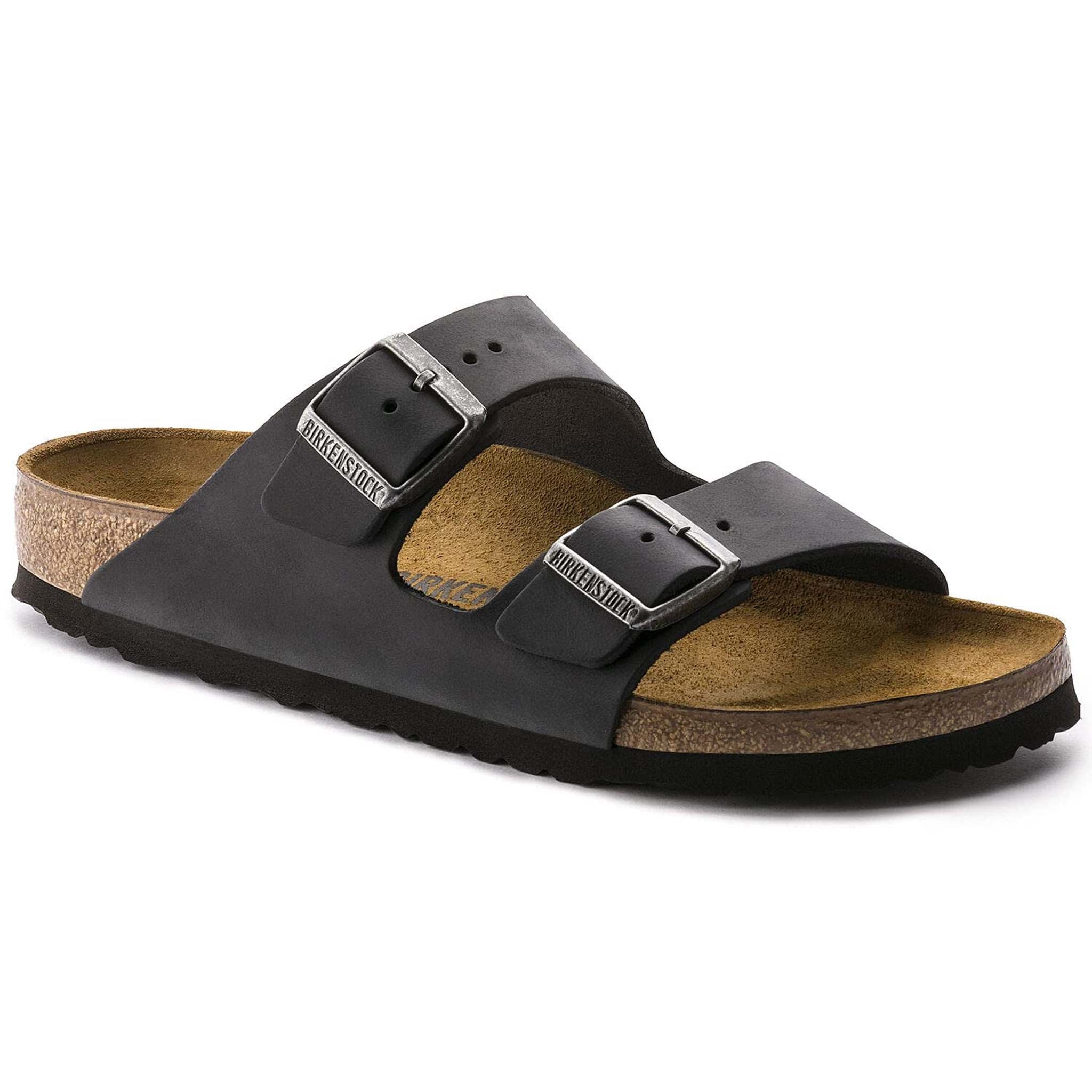 Birkenstock Unisex Arizona Soft Footbed Sandal,Black Birko-Flor,44 M EU Birkenstock