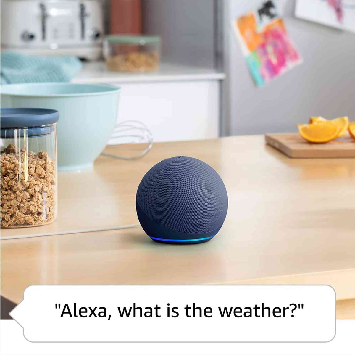 All-New Echo Dot 5th Gen, 2022 release | Smart speaker with Alexa | Deep Sea Blue
