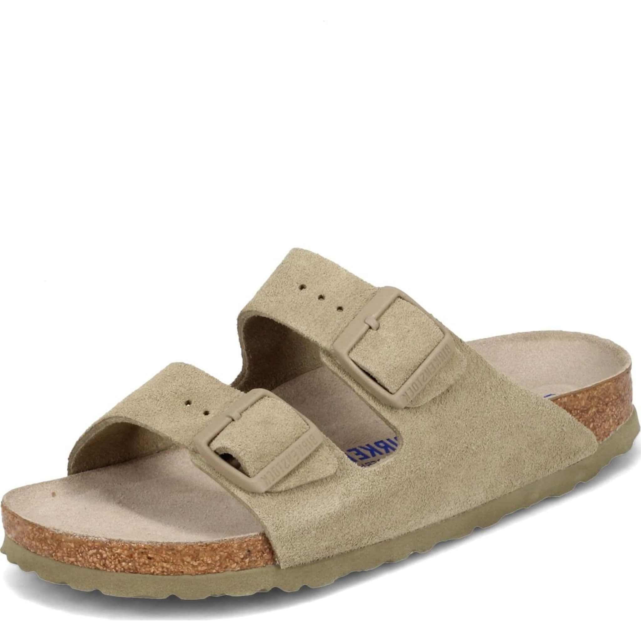 Birkenstock Arizona Soft Footbed - Leather Unisex Khaki Oiled Leather EU 40 US Men's 7-7.5, Women's 9-9.5 Regular Birkenstock