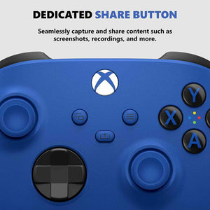 Microsoft QAU-00065 Xbox Special Edition Wireless Controller Shock Blue 2 Pack Microsoft