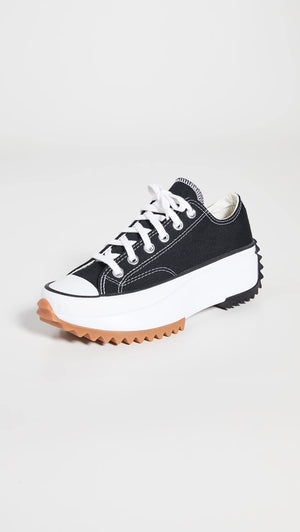 Converse Run Star Hike Hi Sneakers, Black/White/Gum, 11 US Women/9.5 US Men