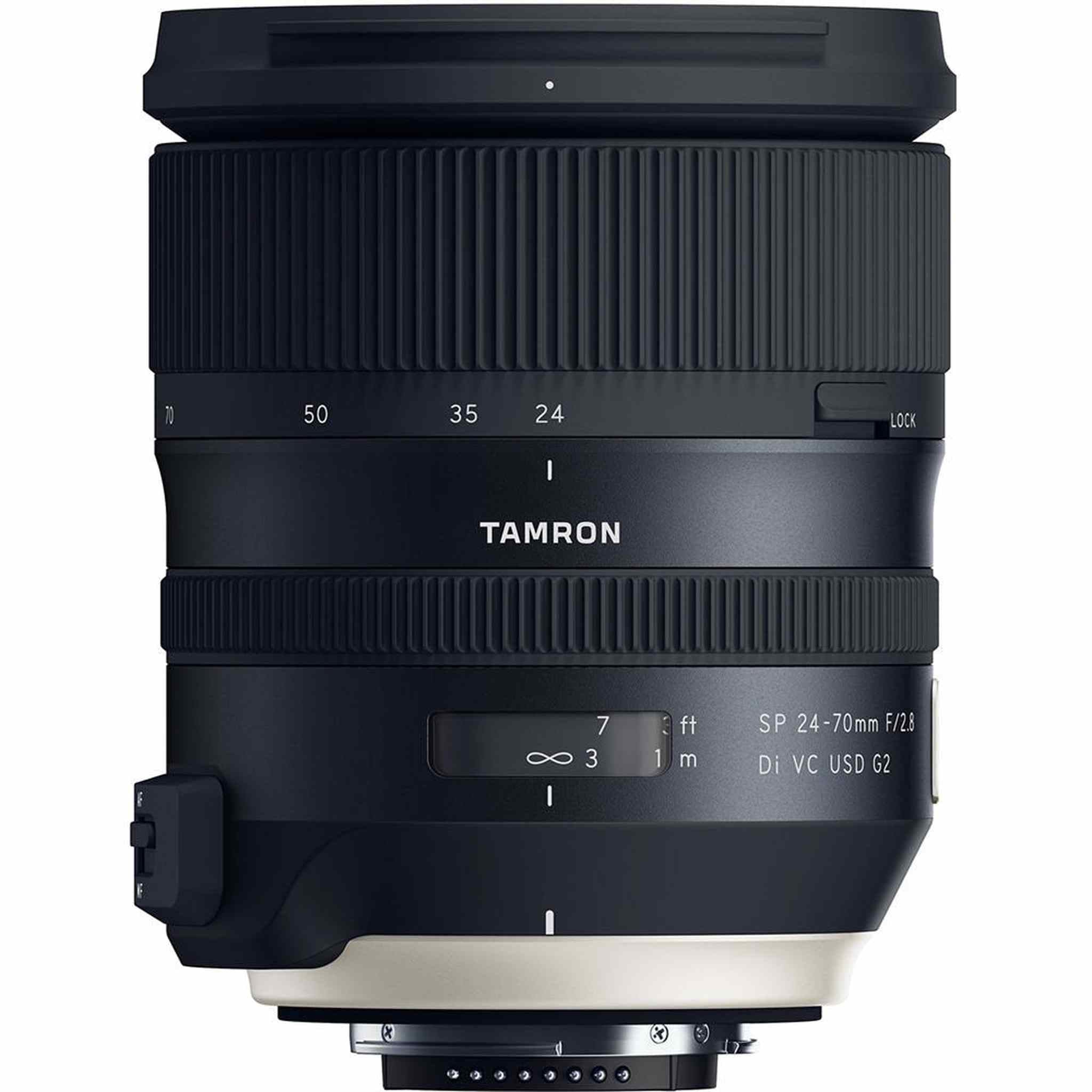 6Ave Tamron SP 24-70mm f/2.8 Di VC USD G2 Lens for Nikon F International Model + 82mm UV Filter + Lens Cap Keeper + Mi